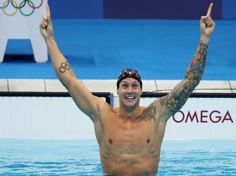 Caeleb Dressel là kình ngư nổi bật của Mỹ, gây ấn tượng với tốc độ bùng nổ ở các nội dung bơi tự do và bơi bướm.